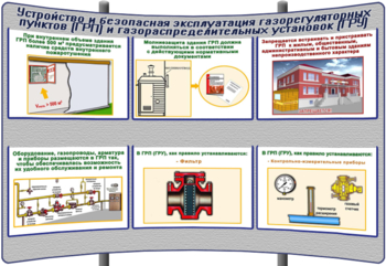 (К-ОТ-18) Устройство и безопасная эксплуатация газорегуляторных пунктов (ГРП) и газорегуляторных установок (ГРУ) - Тематические модульные стенды - Охрана труда и промышленная безопасность - Кабинеты по охране труда kabinetot.ru